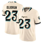 J.Jaguars #23 Foyesade Oluokun Player Natural Limited 2026 Rivalries Collection Game Ddoa Stitched Jerseys
