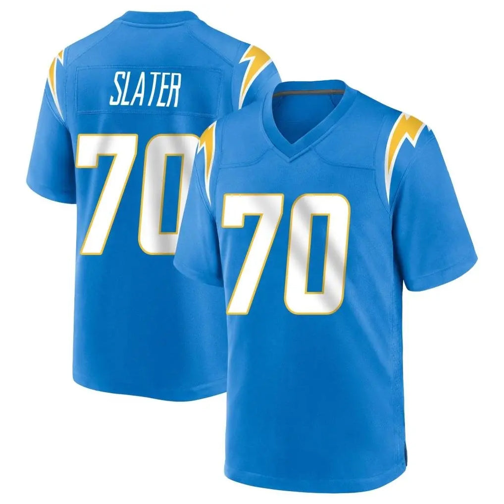 LA.Chargers #70 Rashawn Slater Player Blue Home Game Ddoa Stitched Jerseys