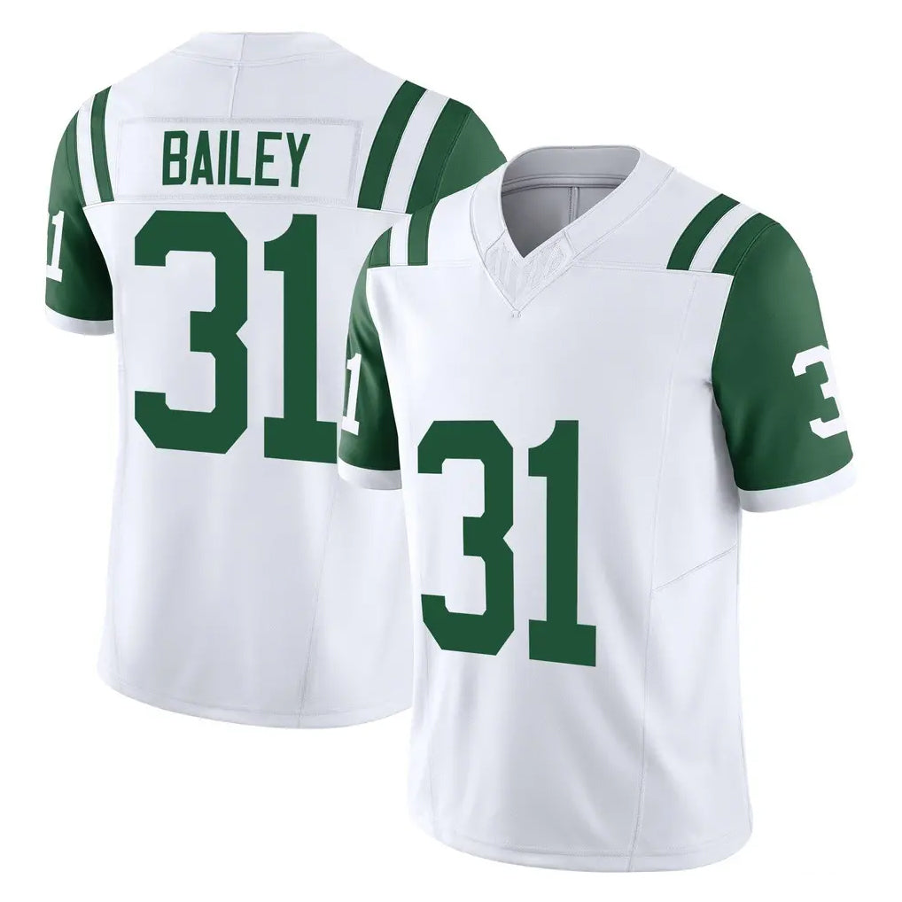 NY.Jets #31 David Bailey Player White Limited Classic Vapor F.U.S.E. Home Game Ddoa Stitched Jerseys
