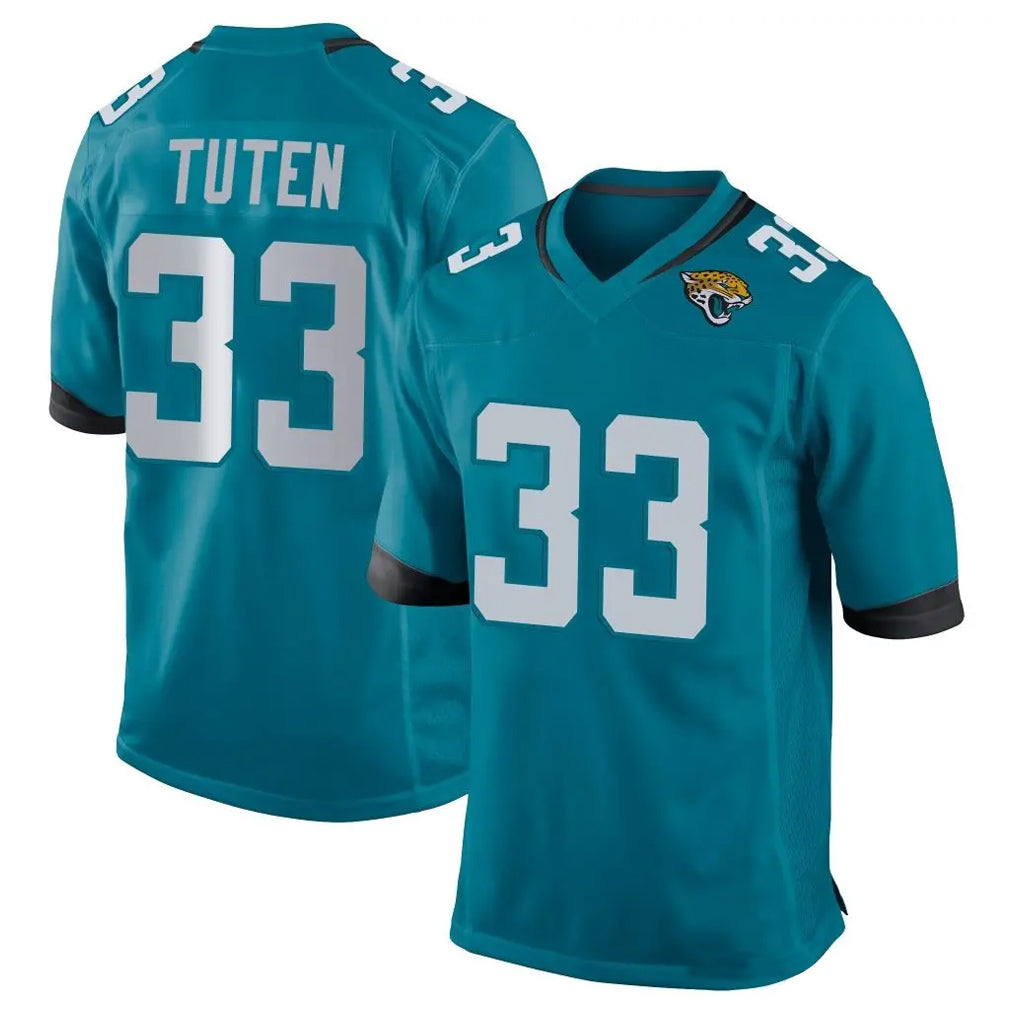 J.Jaguars #33 Bhayshul Tuten Player Teal Home Game Ddoa Stitched Jerseys