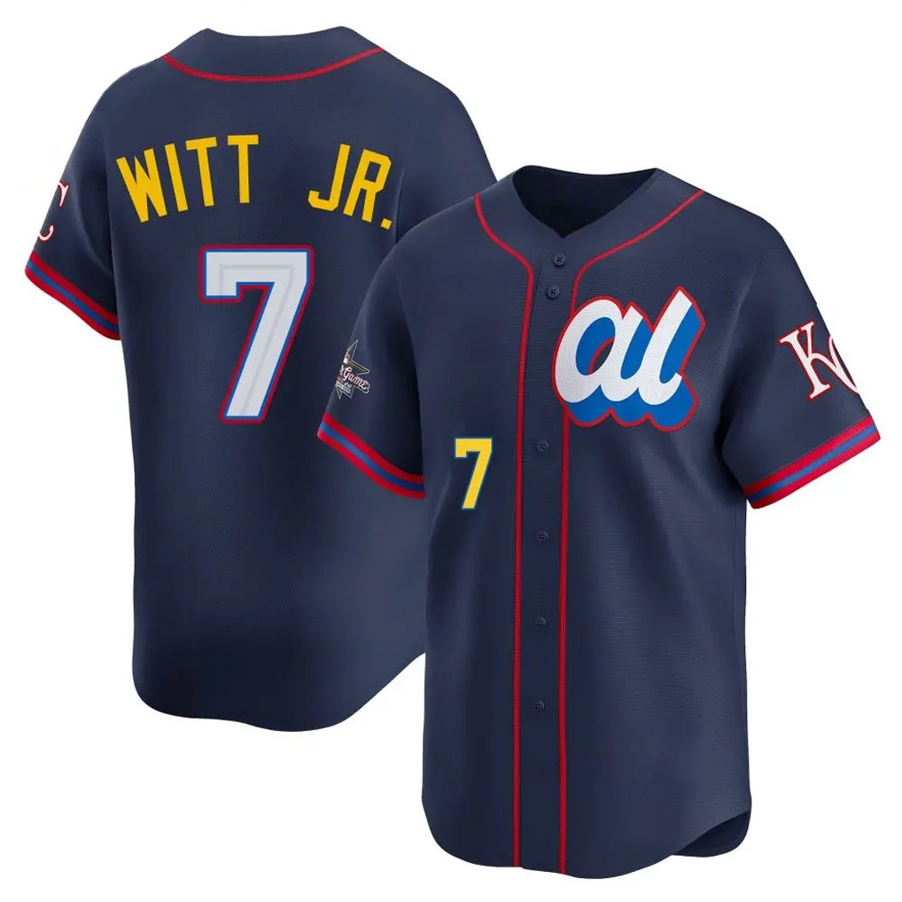 KC.Royals #7 Bobby Witt Jr. Player Navy Limited American League All-Star Edition Ddoa Stitched Jerseys