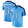 T.Titans #3 Tommy Townsend Player Light Blue Limited Color Rush Home Game Ddoa Stitched Jerseys