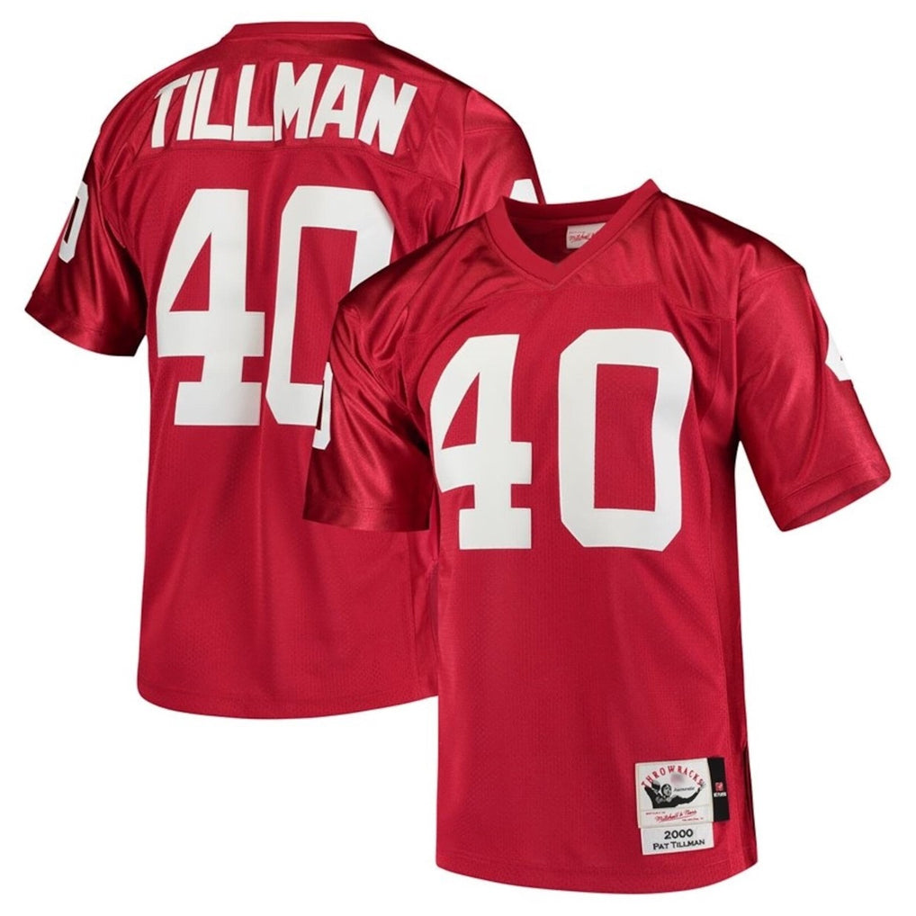 A.Cardinals #40 Pat Tillman Player Red Mitchell & Ness Cardinal Legacy Replica Ddoa Stitched Jerseys
