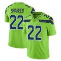 S.Seahawks #22 Rashid Shaheed Player Green Limited Color Rush Home Game Ddoa Stitched Jerseys