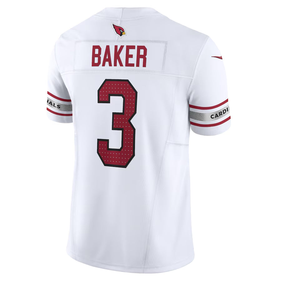 A.Cardinals #3 Budda Baker Player White Vapor F.U.S.E. Limited Ddoa Stitched Jerseys