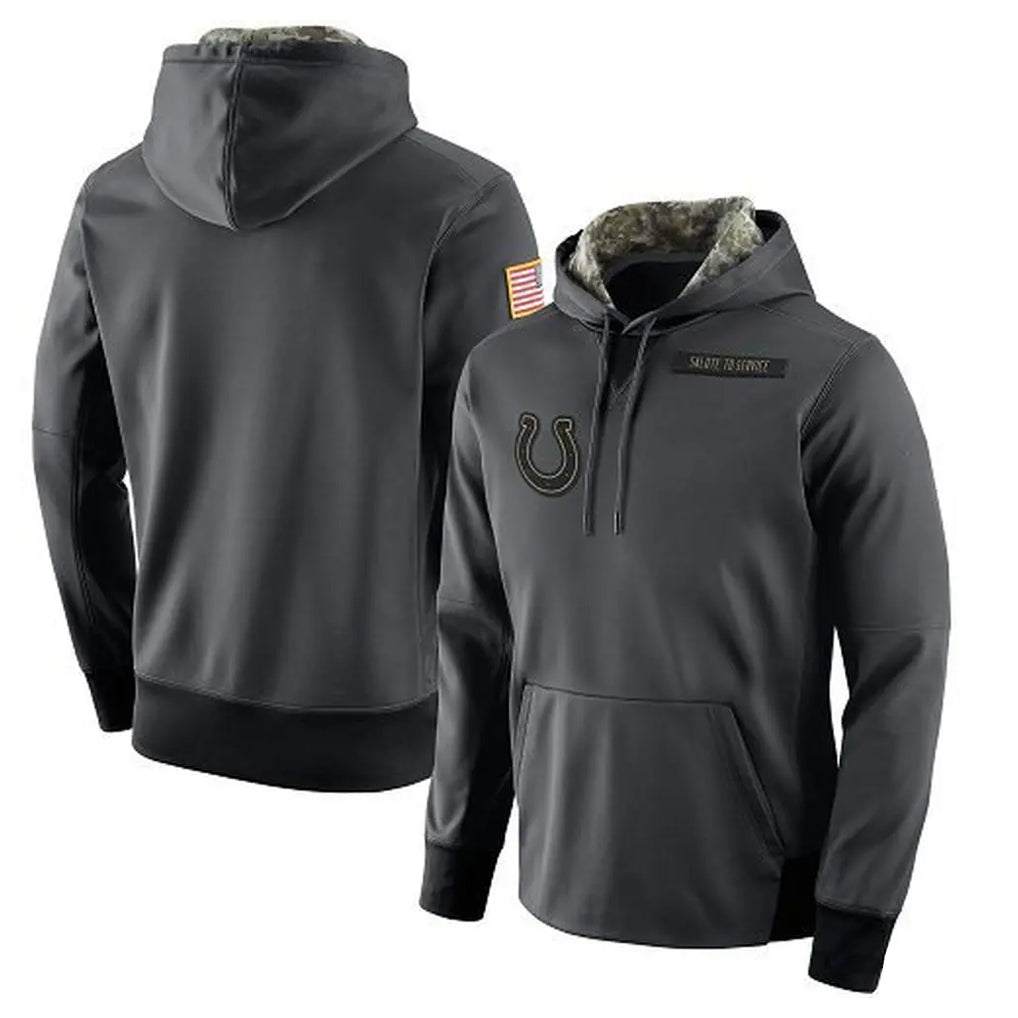 IN.Colts ## Colts Blank Player Gray Salute to Service Performance Hoodies Limited Game Ddoa Stitched Jerseys