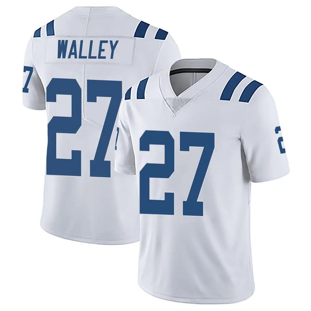 IN.Colts #27 Justin Walley Player White Limited Vapor Untouchable Home Game Ddoa Stitched Jerseys