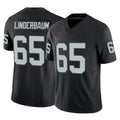LV.Raiders #65 Tyler Linderbaum Player Black Limited Vapor F.U.S.E. Home Game Ddoa Stitched Jerseys