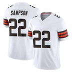 C.Browns #22 Dylan Sampson Player White Vapor F.U.S.E. Limited Home Game Ddoa Stitched Jerseys