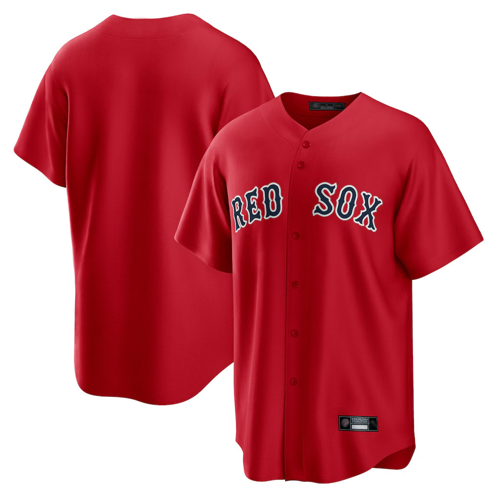 B.Red Sox ## Red Sox Blank Player Red Home Game Ddoa Stitched Jerseys