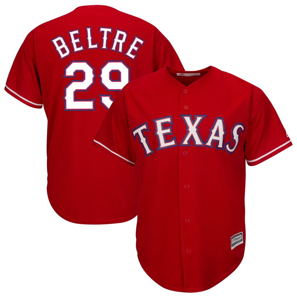 T.Rangers #29 Adrian Beltre Player Red Majestic Alternate Cool Ddoa Stitched Jerseys