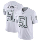 LV.Raiders #51 Malcolm Koonce Player White Limited Color Rush Home Game Ddoa Stitched Jerseys