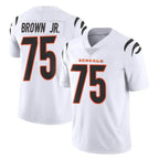 C.Bengals #75 Orlando Brown Jr. Player White Vapor Untouchable Limited Home Game Ddoa Stitched Jerseys