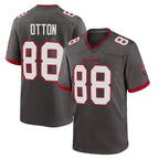 TB.Buccaneers #88 Cade Otton Player Pewter Alternate Home Game Ddoa Stitched Jerseys