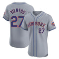 NY.Mets #27 Mark Vientos Player Gray Road Limited Elite Home Ddoa Stitched Jerseys