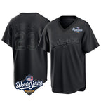 LA.Dodgers #23 Kyle Tucker Player Black World Series Pitch Fashion T-shirt Ddoa Stitched Jerseys