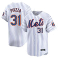 NY.Mets #31 Mike Piazza Player White Home Replica Ddoa Stitched Jerseys