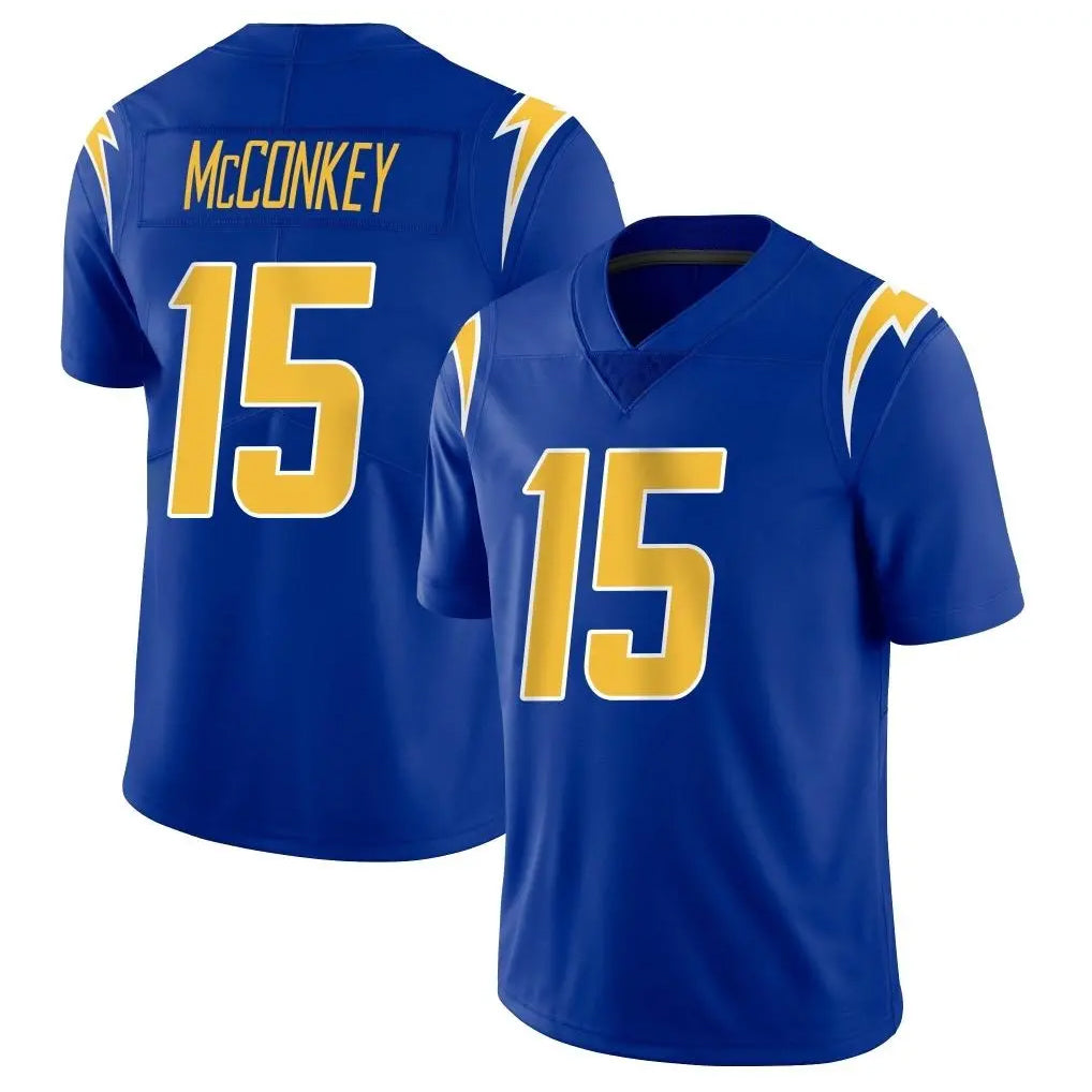 LA.Chargers #15 Ladd McConkey Player Royal Limited Vapor Home Game Ddoa Stitched Jerseys