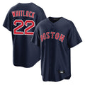 B.Red Sox #22 Garrett Whitlock Player Navy Home Game Ddoa Stitched Jerseys