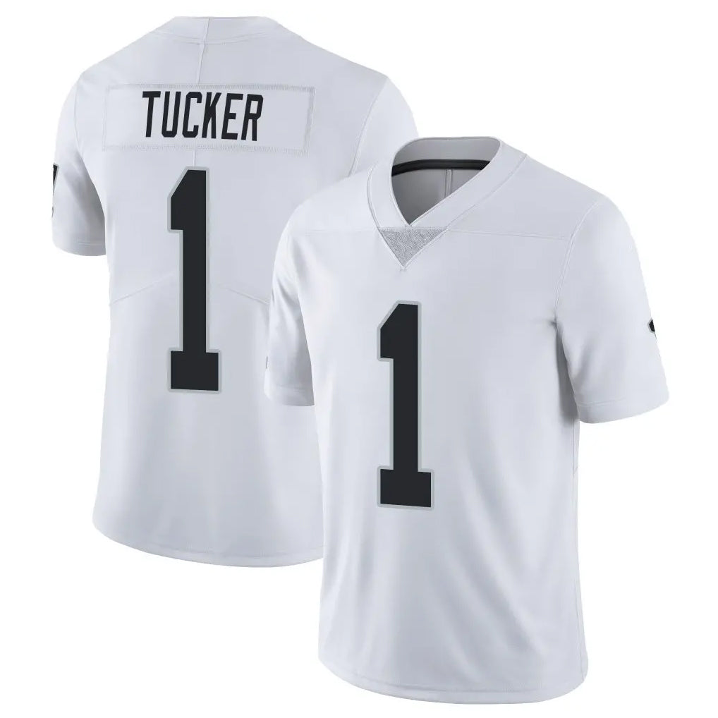 LV.Raiders #1 Tre Tucker Player White Limited Vapor Untouchable Home Game Ddoa Stitched Jerseys