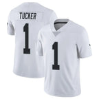 LV.Raiders #1 Tre Tucker Player White Limited Vapor Untouchable Home Game Ddoa Stitched Jerseys
