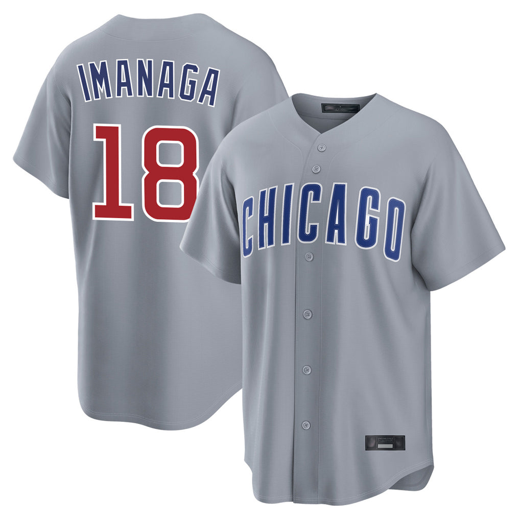 C.Cubs #18 Shota Imanaga Player Gray Home Game Ddoa Stitched Jerseys