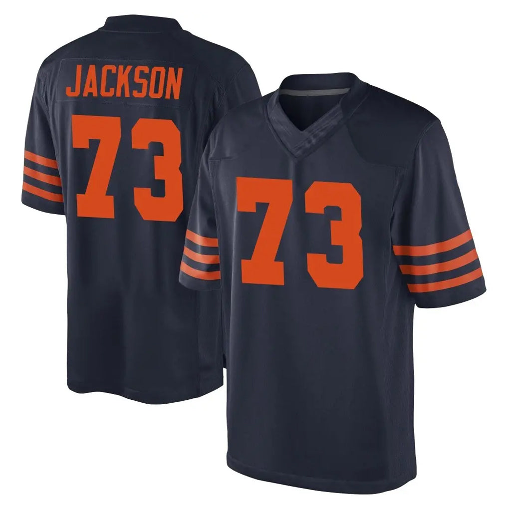 C.Bears #73 Jonah Jackson Player Navy Blue Alternate Game Ddoa Stitched Jerseys