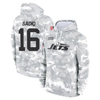 NY.Jets #16 Kenyon Sadiq Player Arctic Camo Salute to Service Pullover Hoodies Limited Game Ddoa Stitched Jerseys