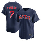 B.Red Sox #7 Masataka Yoshida Player Navy Limited Home Game Ddoa Stitched Jerseys