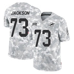 M.Dolphins #73 Austin Jackson Player Arctic Camo Salute To Service Limited Game Ddoa Stitched Jerseys