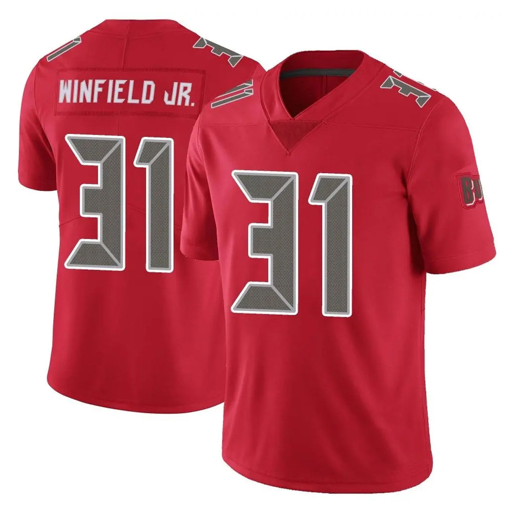 TB.Buccaneers #31 Antoine Winfield Jr. Player Red Limited Color Rush Home Game Ddoa Stitched Jerseys