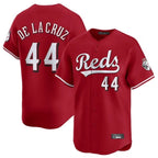 C.Reds #44 Elly De La Cruz Player Red Home Limited Ddoa Stitched Jerseys