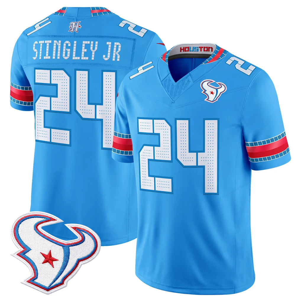 H.Texans #24 Derek Stingley Jr. Player Blue 2026 Rivalries Vapor Limited Home Game Ddoa Stitched jerseys
