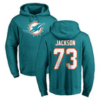 M.Dolphins #73 Austin Jackson Player Aqua LOGO Pullover Hoodies Limited Ddoa Stitched Jerseys