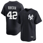 NY.Yankees #42 Mariano Rivera Player Navy Alternate Limited Home Ddoa Stitched Jerseys