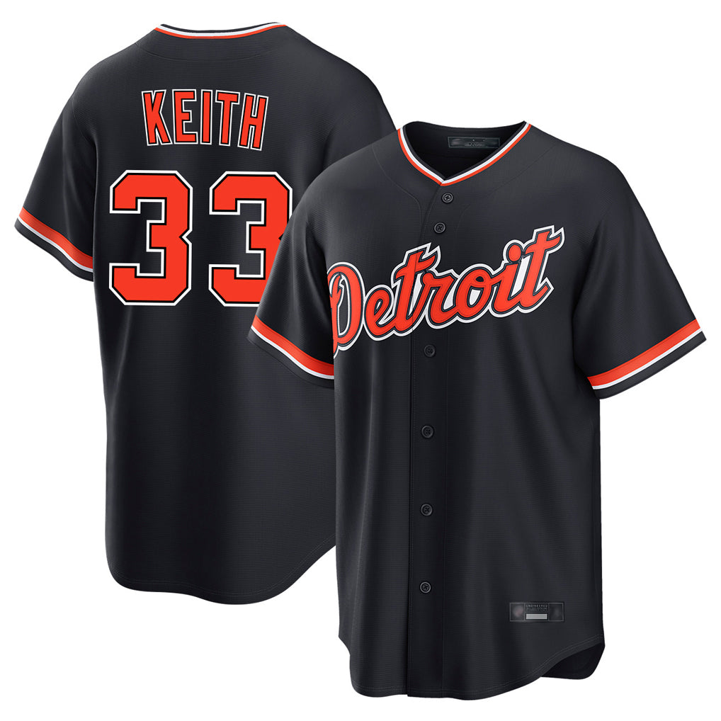D.Tigers #33 Colt Keith Player Navy Home Game Ddoa Stitched Jerseys