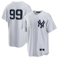 NY.Yankees #99 Aaron Judge Player White Game Home Ddoa Stitched Jerseys