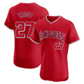 LA.Angels #27 Mike Trout Player Red Home Limited Elite Ddoa Stitched Jerseys