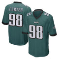 P.Eagles #98 Jalen Carter Player Team Color Green Home Game Ddoa Stitched Jerseys