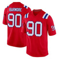 NE.Patriots #90 Christian Barmore Player Red Home Game Ddoa Stitched Jerseys