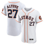 H.Astros #27 Jose Altuve Player White Limited Elite Home Ddoa Stitched Jerseys