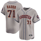 H.Astros #71 Josh Hader Player Gray Home Limited Ddoa Stitched Jerseys