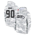 S.Seahawks #90 Jarran Reed Player Arctic Camo Limited Salute to Service Pullover Hoodies Game Ddoa Stitched Jerseys