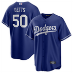 LA.Dodgers #50 Mookie Betts Player Royal Replica Game Ddoa Stitched Jerseys