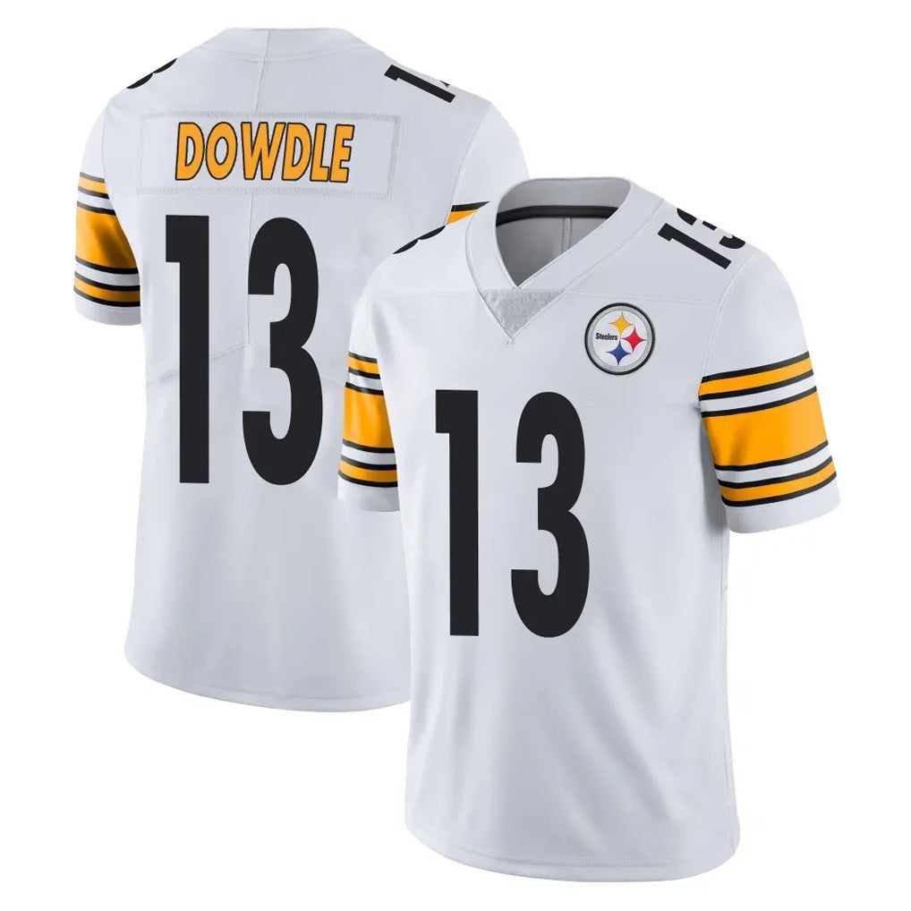 P.Steelers #13 Rico Dowdle Player White Limited Vapor Untouchable Home Game Ddoa Stitched Jerseys