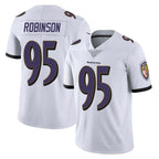 B.Ravens #95 Tavius Robinson Player White Vapor F.U.S.E. Limited Ddoa Stitched Jerseys