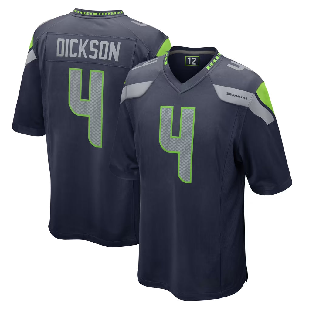 S.Seahawks #4 Michael Dickson Player Navy Home Game Ddoa Stitched Jerseys