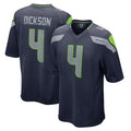 S.Seahawks #4 Michael Dickson Player Navy Home Game Ddoa Stitched Jerseys