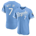 KC.Royals #7 Bobby Witt Jr. Player Light Blue Alt Limited Elite Home Ddoa Stitched Jerseys