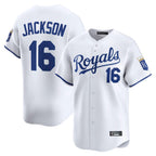 KC.Royals #16 Bo Jackson Player White Alt Limited Home Ddoa Stitched Jerseys